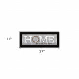 Home Where Our Story Begins Black Framed Print Wall Art - Homeroots - Flyclothing LLC