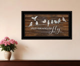 Spread Your Wings and Fly 2 Black Framed Print Wall Art - Homeroots