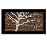 What if You Fly 2 Black Framed Print Wall Art - Homeroots