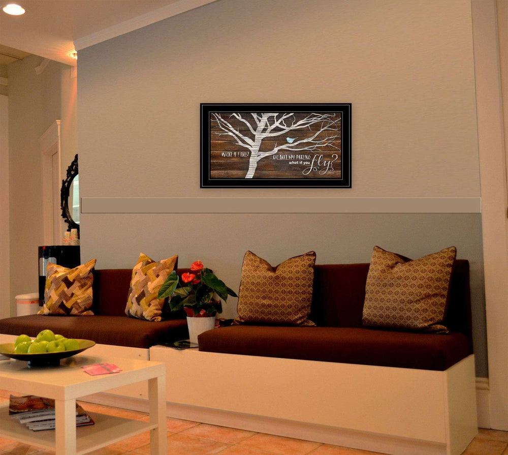 What if You Fly 2 Black Framed Print Wall Art - Homeroots - Flyclothing LLC