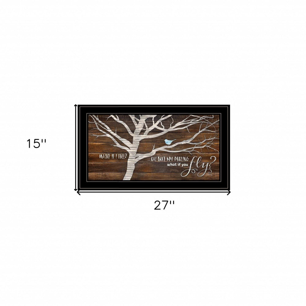 What if You Fly 2 Black Framed Print Wall Art - Homeroots - Flyclothing LLC