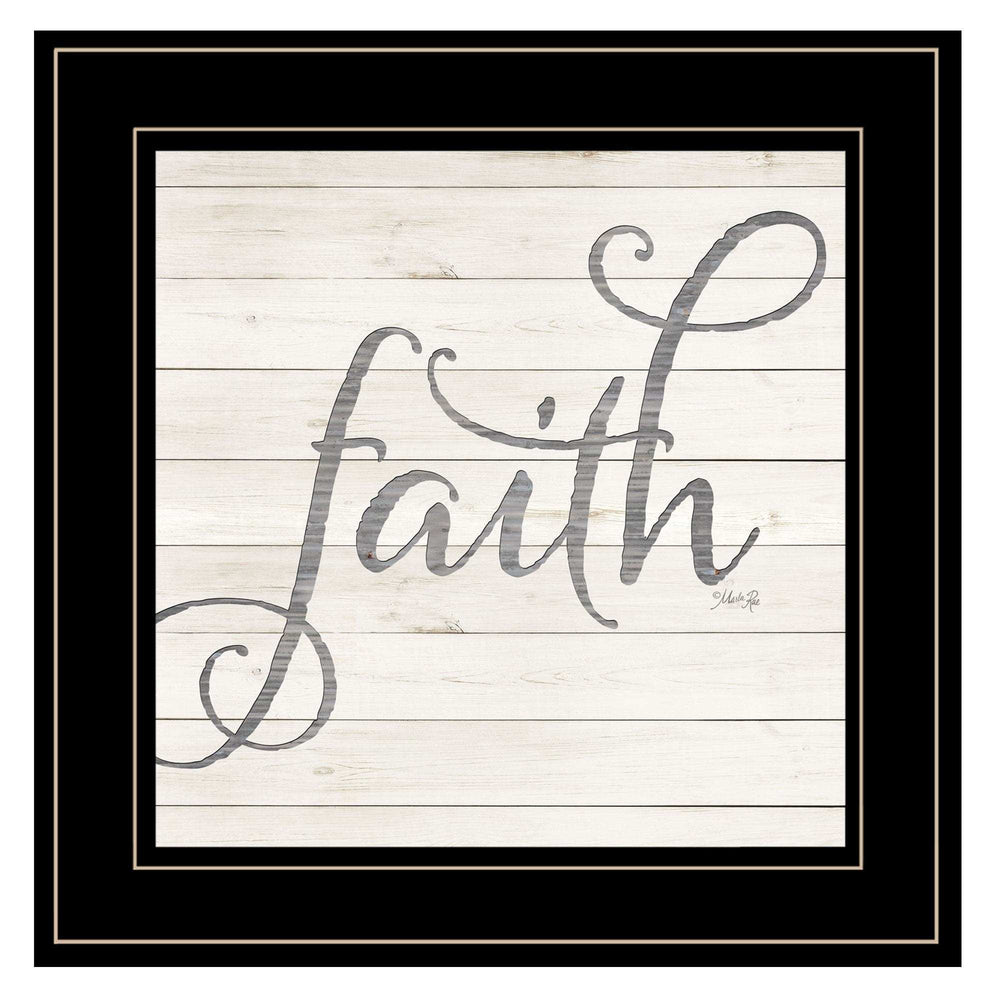 Simple Words Faith 2 Black Framed Print Wall Art - Homeroots - Flyclothing LLC