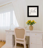 Simple Words Faith 2 Black Framed Print Wall Art - Homeroots