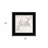 Simple Words Faith 2 Black Framed Print Wall Art - Homeroots - Flyclothing LLC