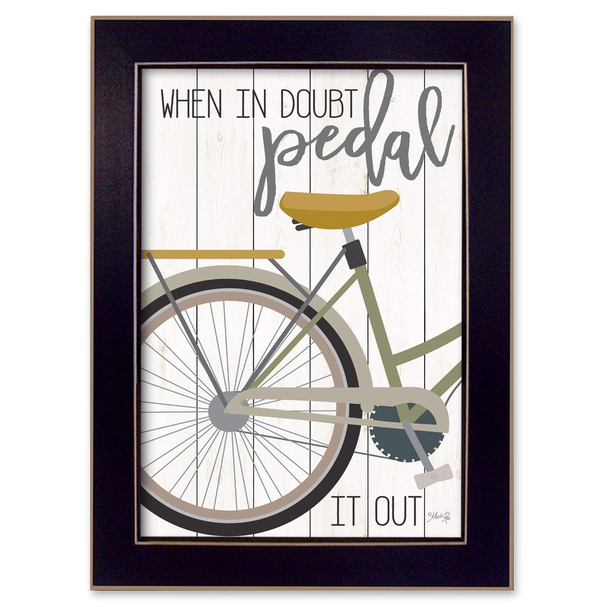 When In Doubt Black Framed Print Wall Art - Homeroots - Flyclothing LLC
