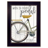 When In Doubt Black Framed Print Wall Art - Homeroots