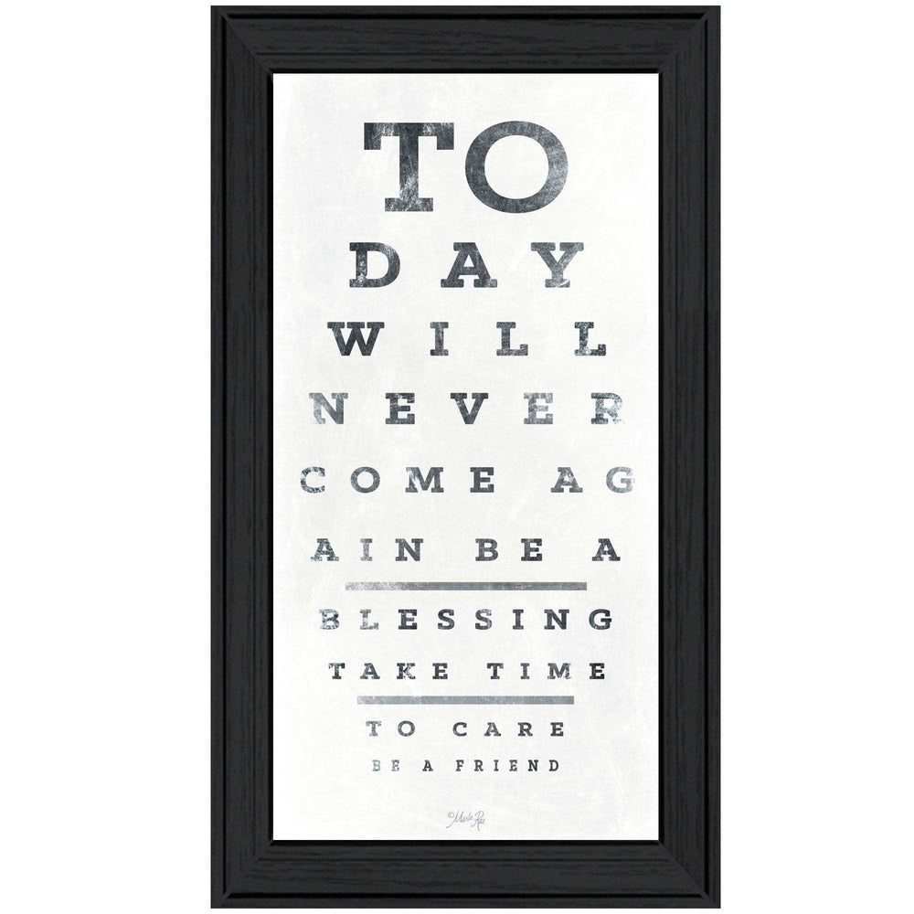 Eye Chart I 1 Black Framed Print Wall Art - Homeroots - Flyclothing LLC