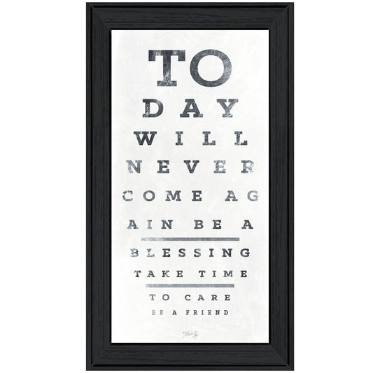 Eye Chart I 1 Black Framed Print Wall Art - Homeroots