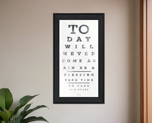 Eye Chart I 1 Black Framed Print Wall Art - Homeroots