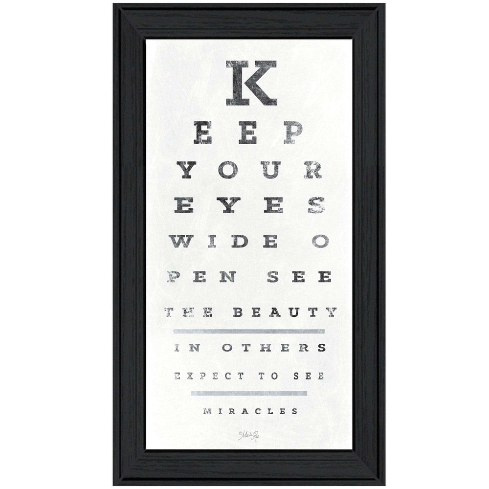 Eye Chart II 1 Black Framed Print Wall Art - Homeroots - Flyclothing LLC