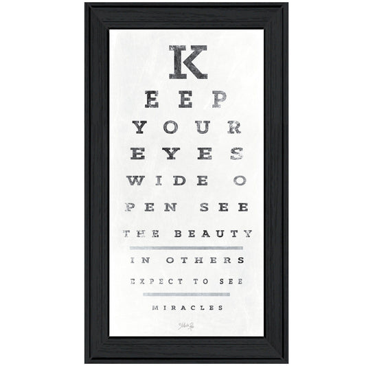 Eye Chart II 1 Black Framed Print Wall Art - Homeroots