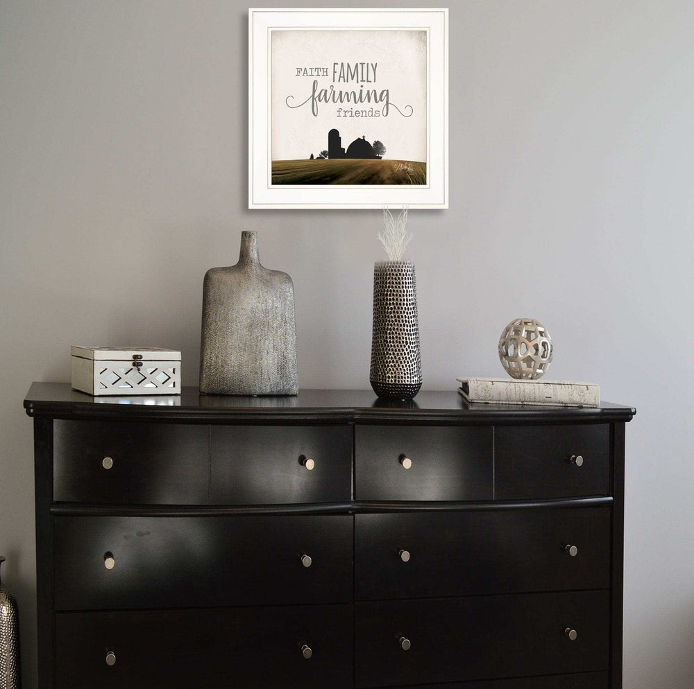 Faith Family Farming Friends 1 White Framed Print Wall Art - Homeroots - Flyclothing LLC