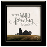 Faith Family Farming Friends 2 Black Framed Print Wall Art - Homeroots
