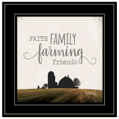 Faith Family Farming Friends 2 Black Framed Print Wall Art - Homeroots