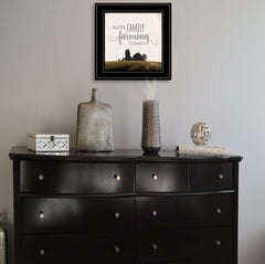 Faith Family Farming Friends 2 Black Framed Print Wall Art - Homeroots