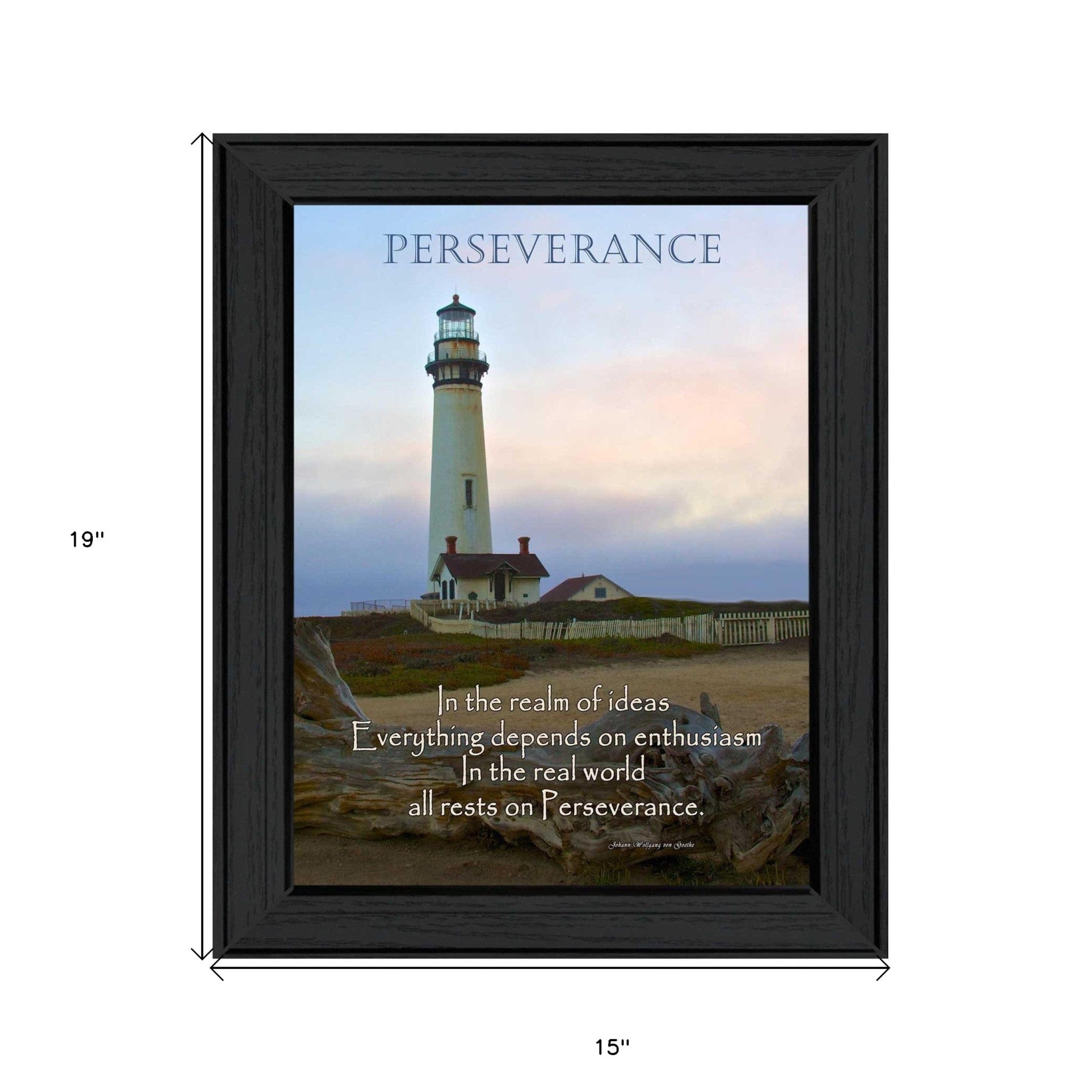 Perseverance 2 Black Framed Print Wall Art - Homeroots