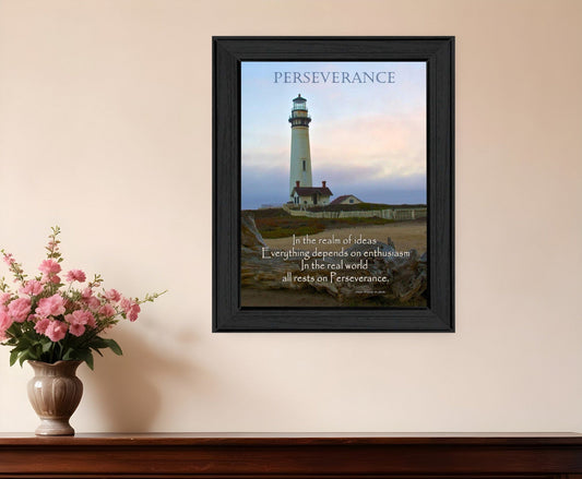 Perseverance 2 Black Framed Print Wall Art - Homeroots