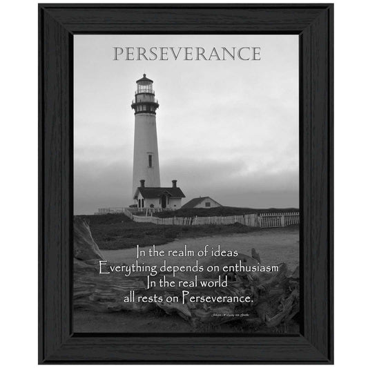 Perseverance 4 Black Framed Print Wall Art - Homeroots