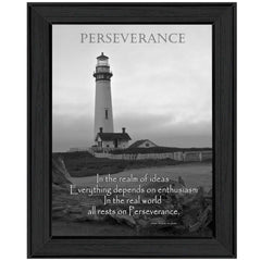 Perseverance 4 Black Framed Print Wall Art - Homeroots
