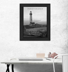 Perseverance 4 Black Framed Print Wall Art - Homeroots