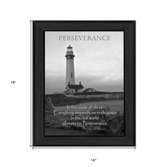 Perseverance 4 Black Framed Print Wall Art - Homeroots