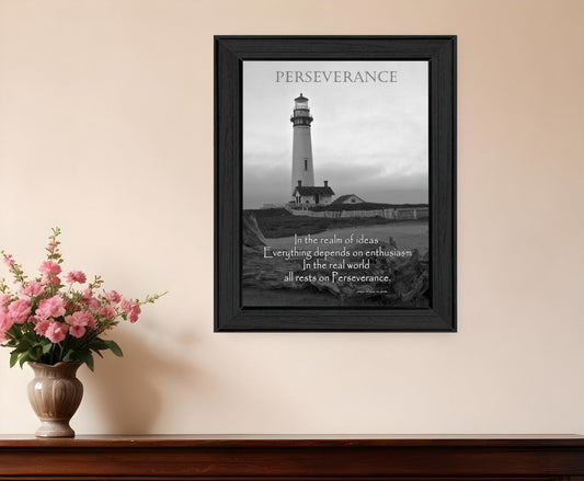 Perseverance 4 Black Framed Print Wall Art - Homeroots