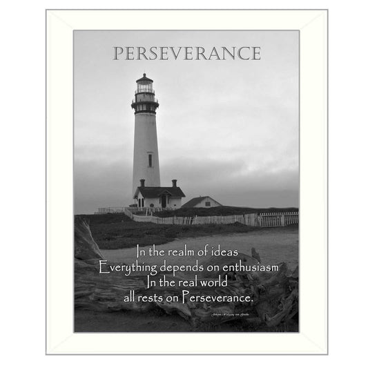 Perseverance 1 White Framed Print Wall Art - Homeroots