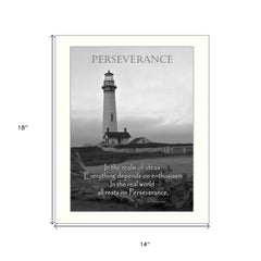 Perseverance 1 White Framed Print Wall Art - Homeroots