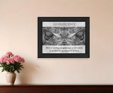 Significance 5 Black Framed Print Wall Art - Homeroots - Flyclothing LLC