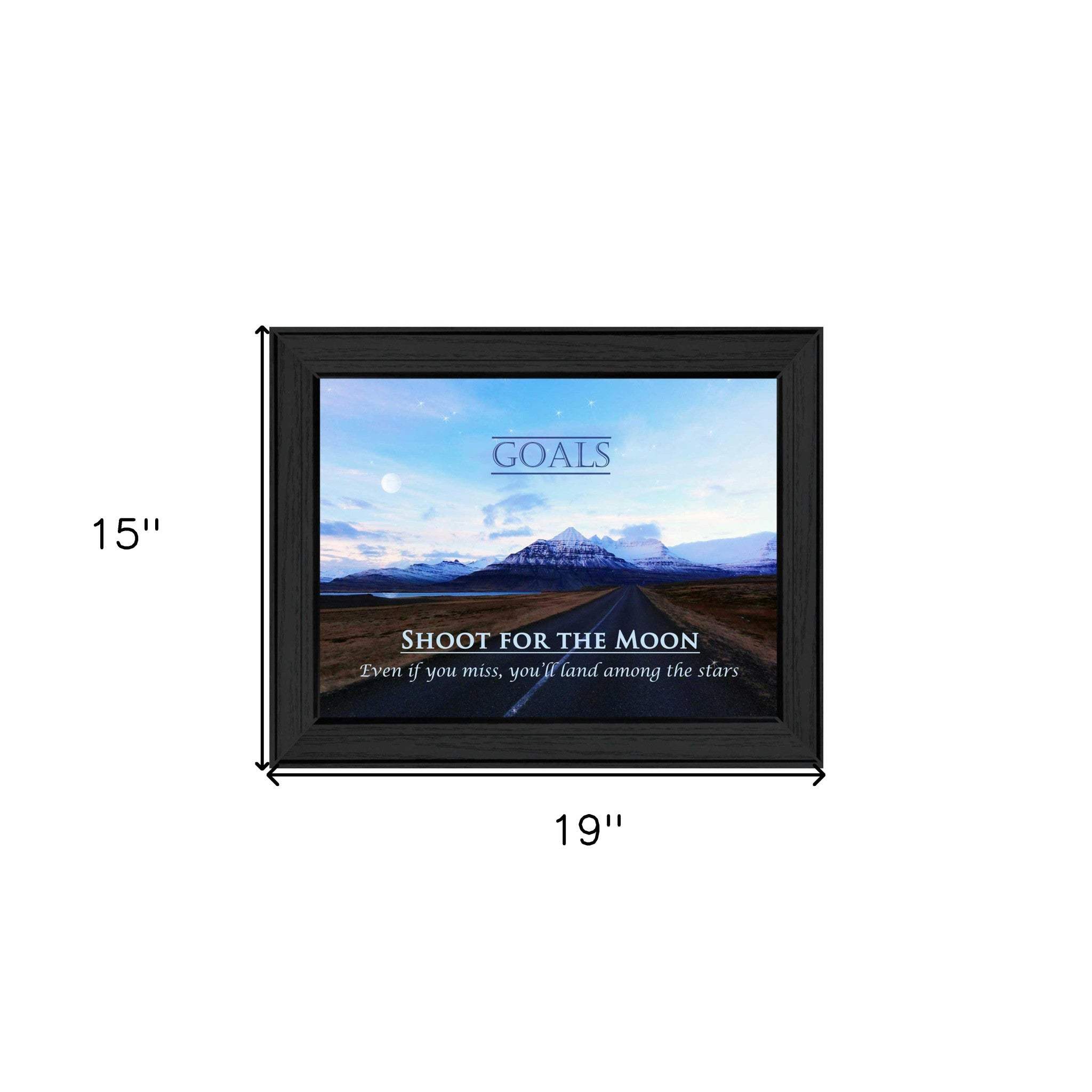 Goals 3 Black Framed Print Wall Art - Homeroots - Flyclothing LLC
