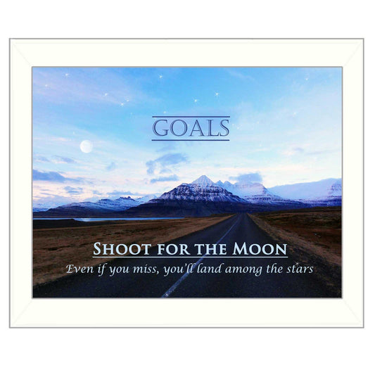 Goals 4 White Framed Print Wall Art - Homeroots