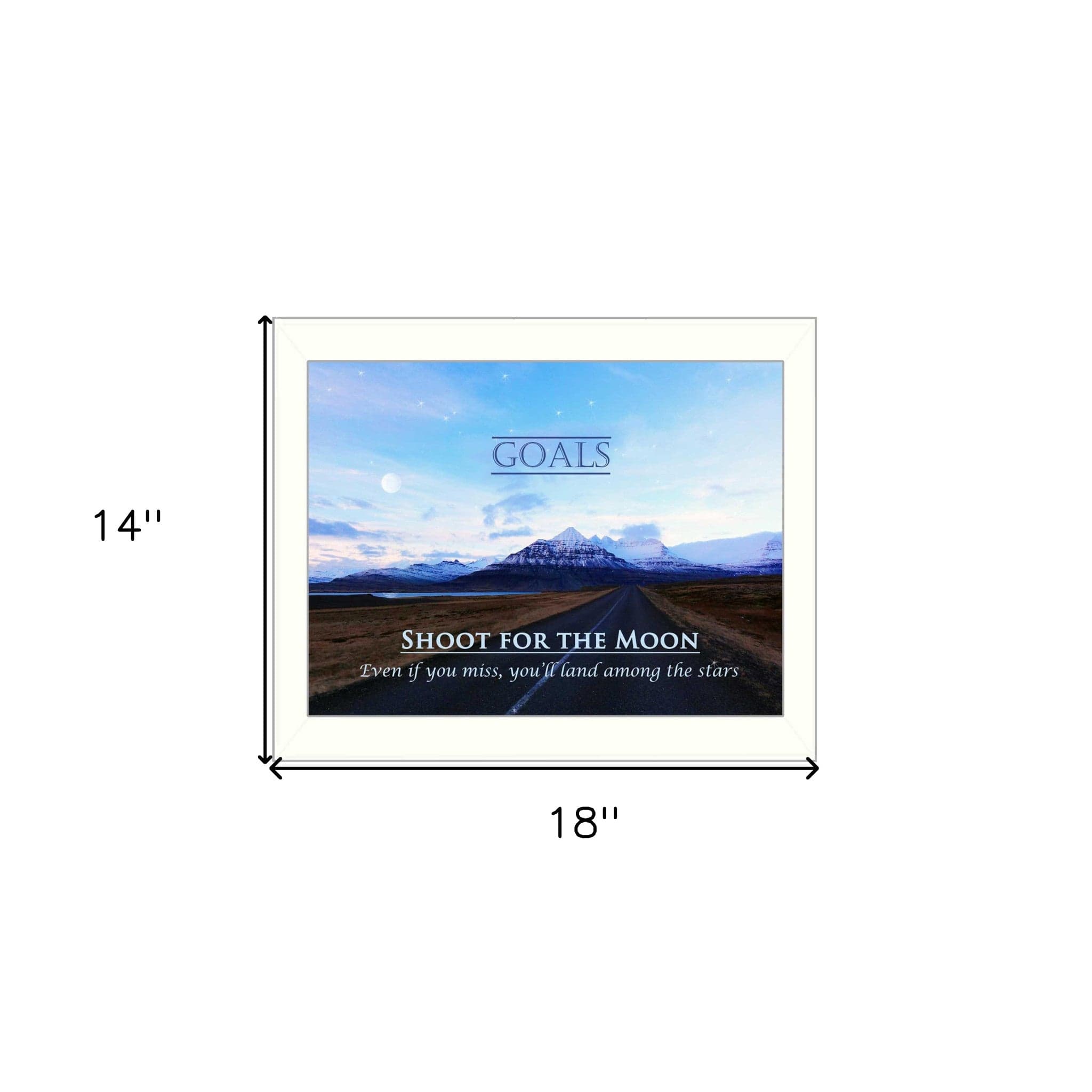 Goals 4 White Framed Print Wall Art - Homeroots