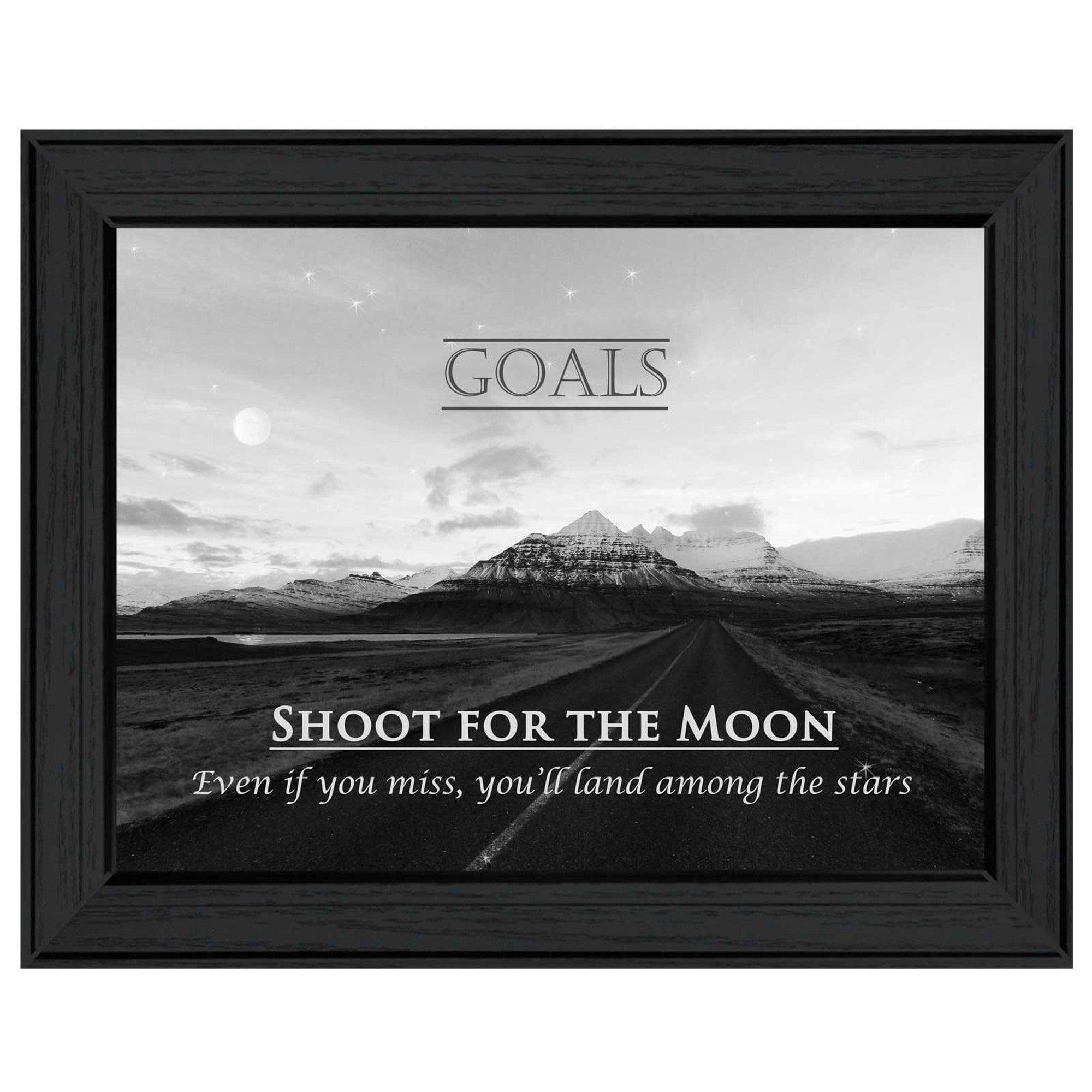 Goals 5 Black Framed Print Wall Art - Homeroots