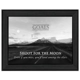 Goals 5 Black Framed Print Wall Art - Homeroots