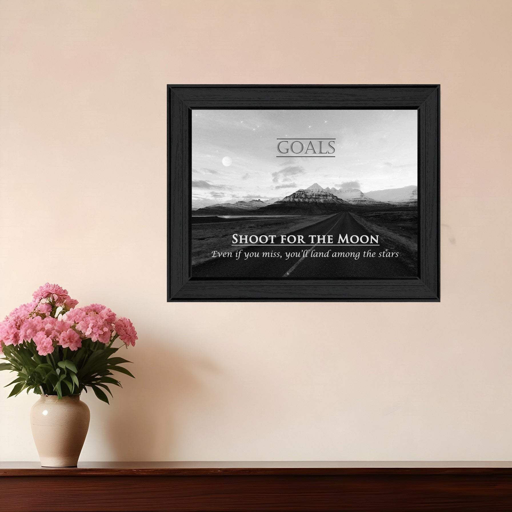 Goals 5 Black Framed Print Wall Art - Homeroots - Flyclothing LLC