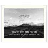 Goals 6 White Framed Print Wall Art - Homeroots