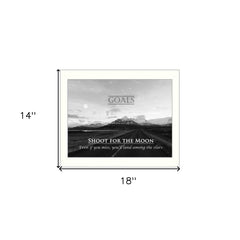 Goals 6 White Framed Print Wall Art - Homeroots