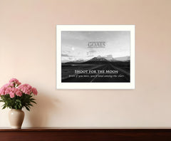 Goals 6 White Framed Print Wall Art - Homeroots