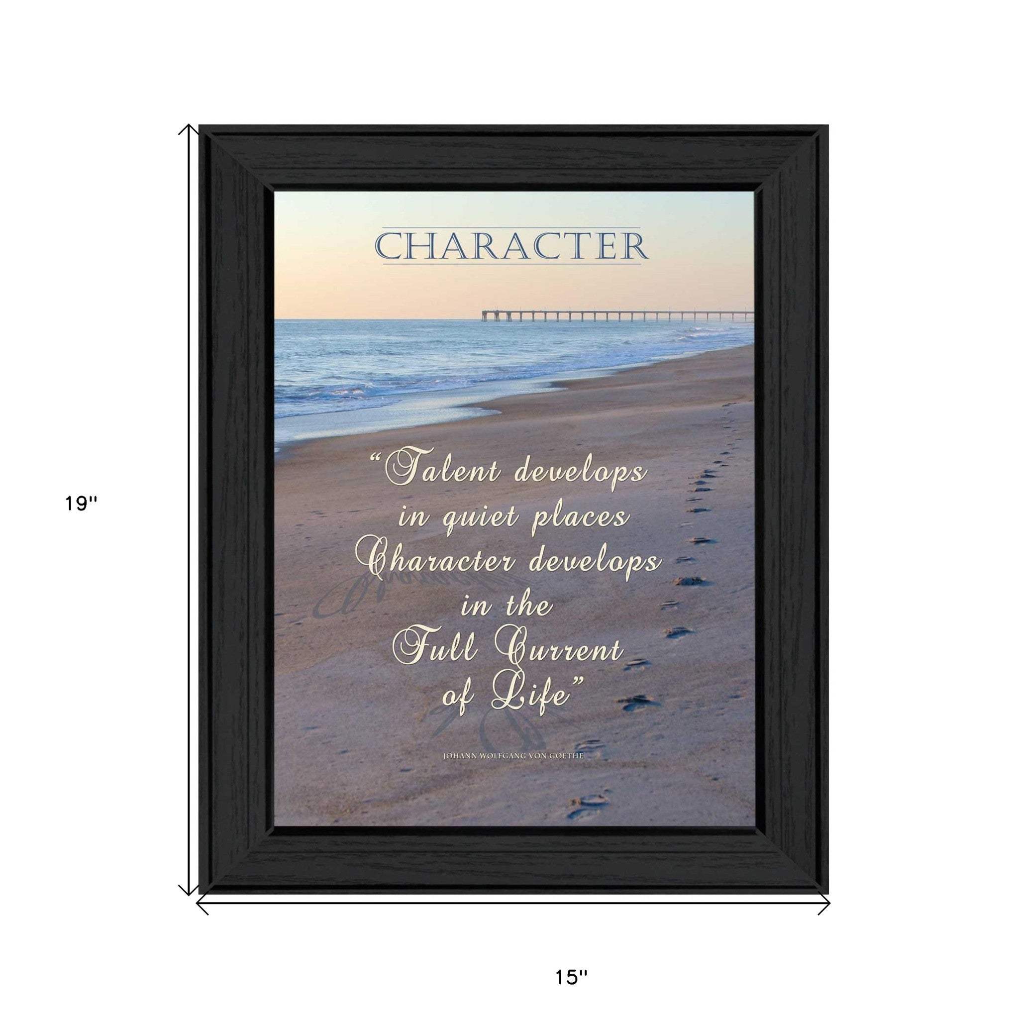 Character 3 Black Framed Print Wall Art - Homeroots - Flyclothing LLC