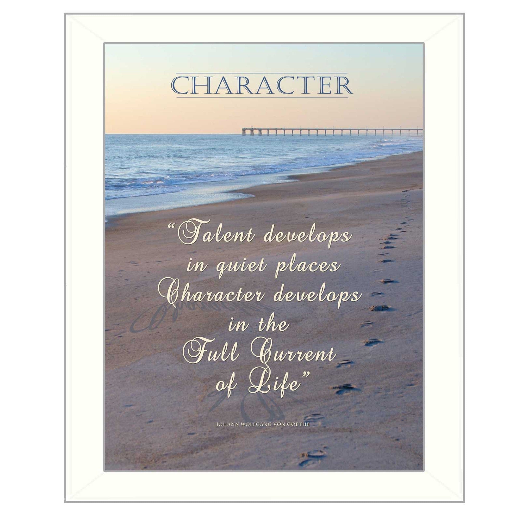 Character 4 White Framed Print Wall Art - Homeroots