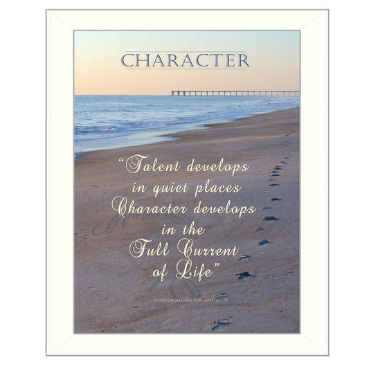 Character 4 White Framed Print Wall Art - Homeroots