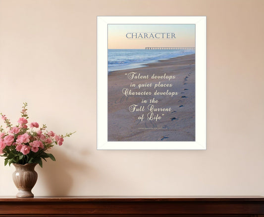 Character 4 White Framed Print Wall Art - Homeroots