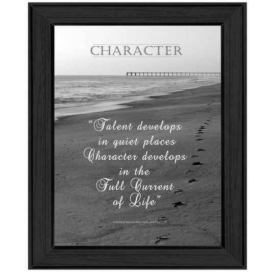 Character 5 Black Framed Print Wall Art - Homeroots