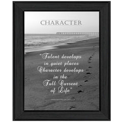 Character 5 Black Framed Print Wall Art - Homeroots