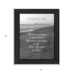 Character 5 Black Framed Print Wall Art - Homeroots