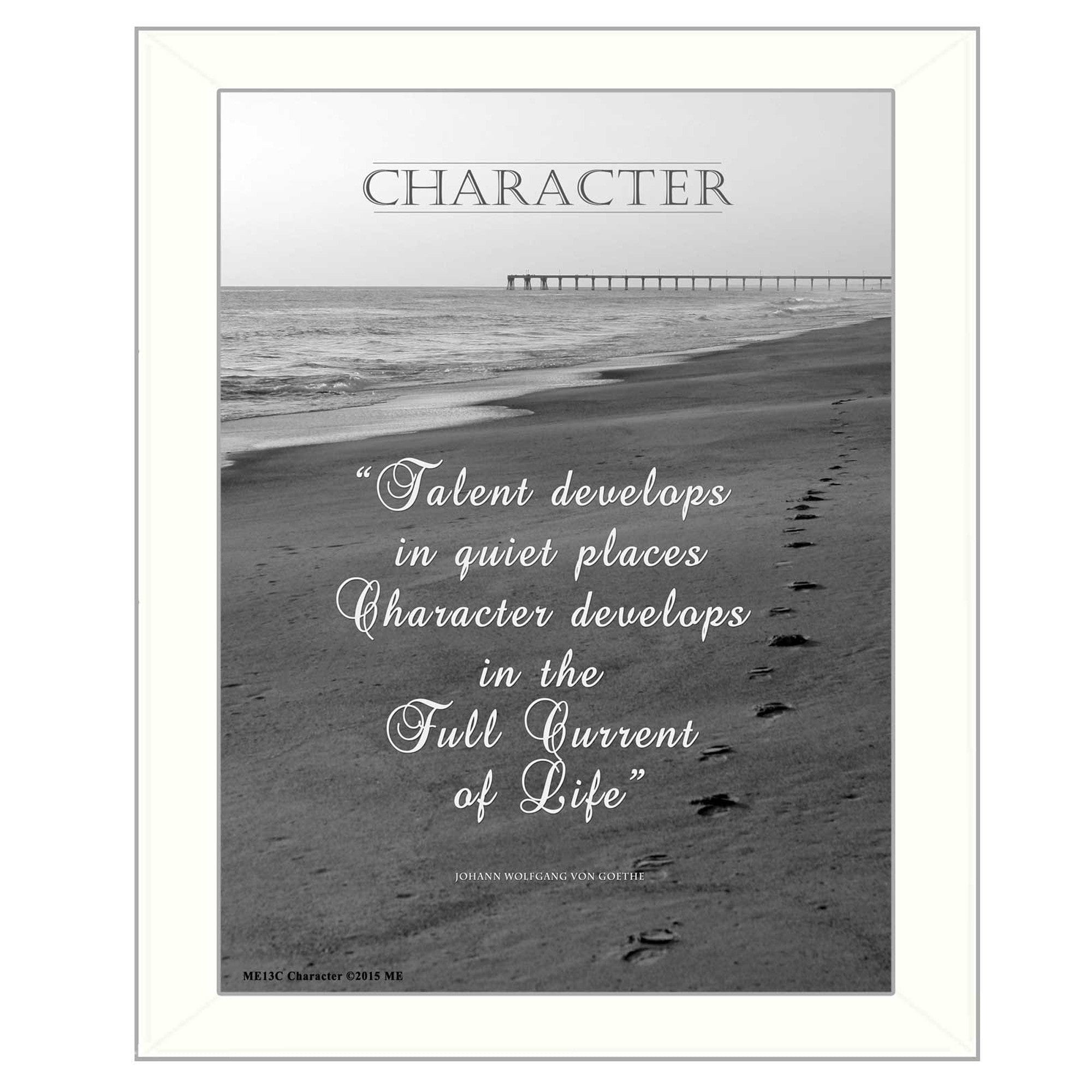 Character 6 White Framed Print Wall Art - Homeroots