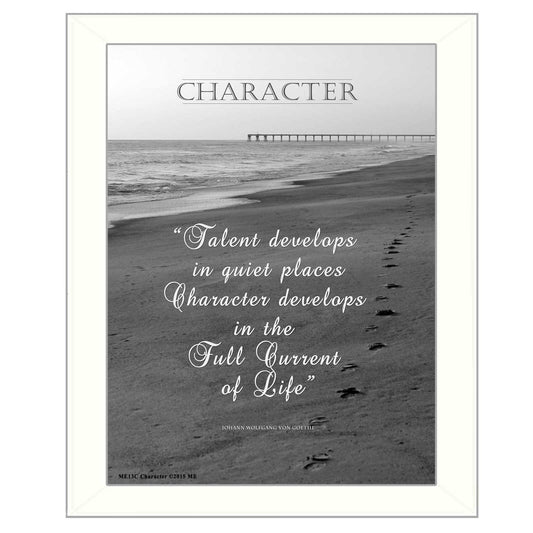 Character 6 White Framed Print Wall Art - Homeroots