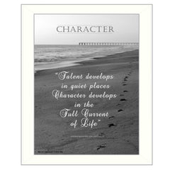 Character 6 White Framed Print Wall Art - Homeroots