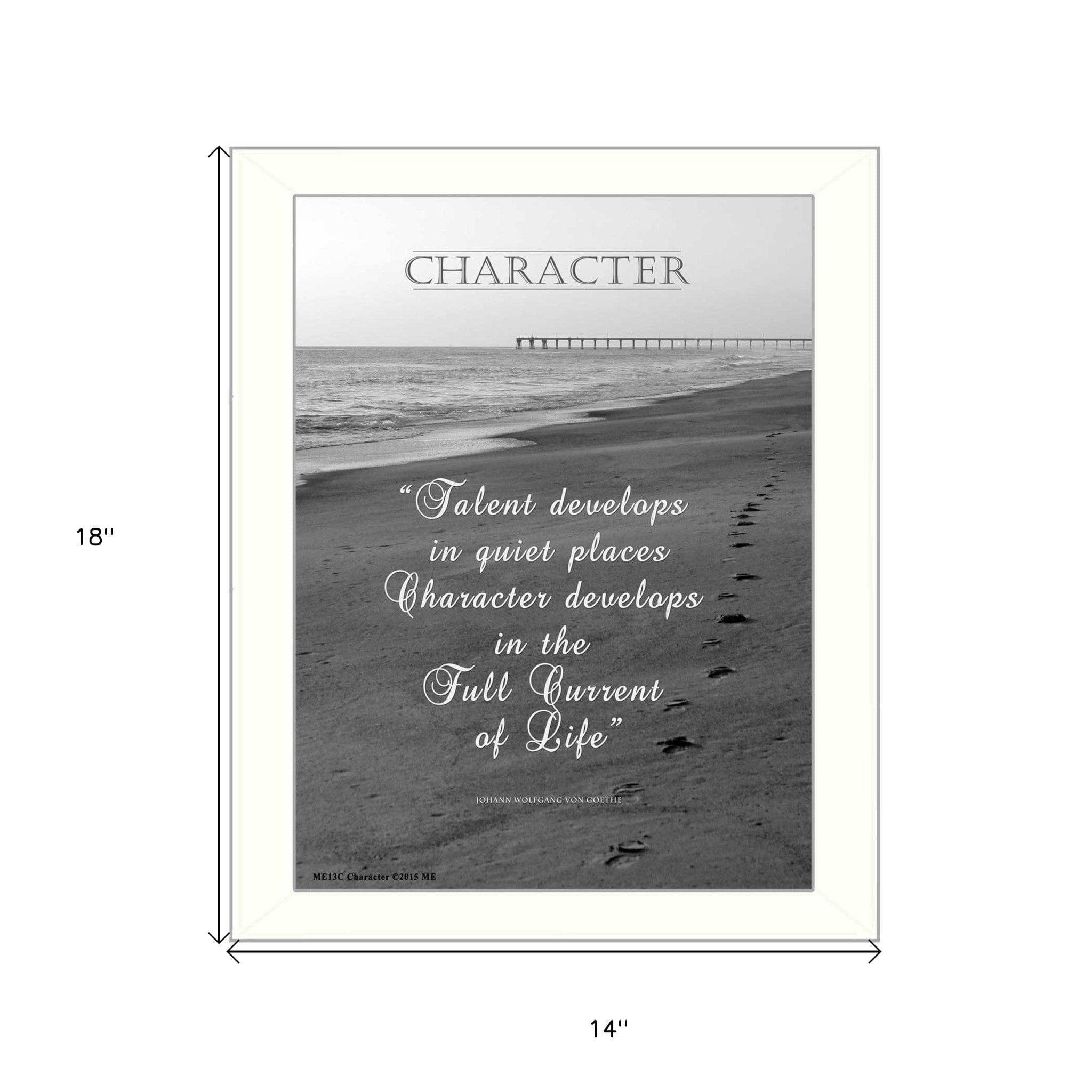 Character 6 White Framed Print Wall Art - Homeroots