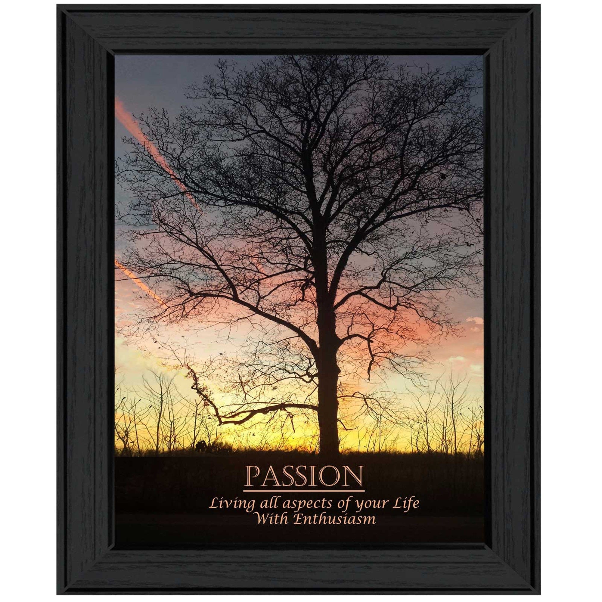Passion 3 Black Framed Print Wall Art - Homeroots